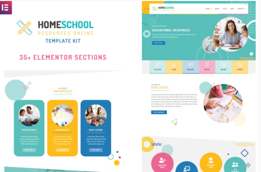 Home School  Elementor Template Kit
