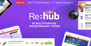 REHub  Price Comparison, Affiliate Marketing, Multi Vendor Store, Community Theme 19.6