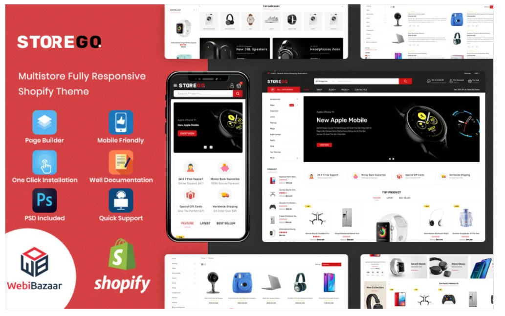 StoreGo  Multipurpose Premium Electronic Shopify 2.0 Theme Shopify Theme