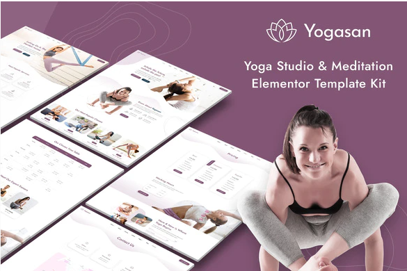 Yogasan – Yoga Studio & Meditation Elementor Template Kit download